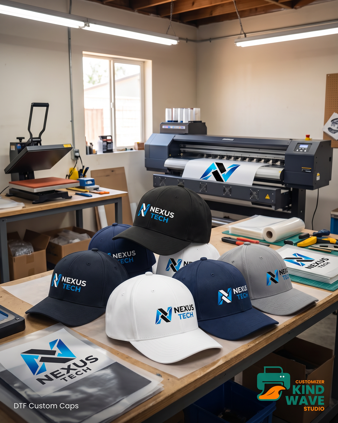 Custom branded caps
